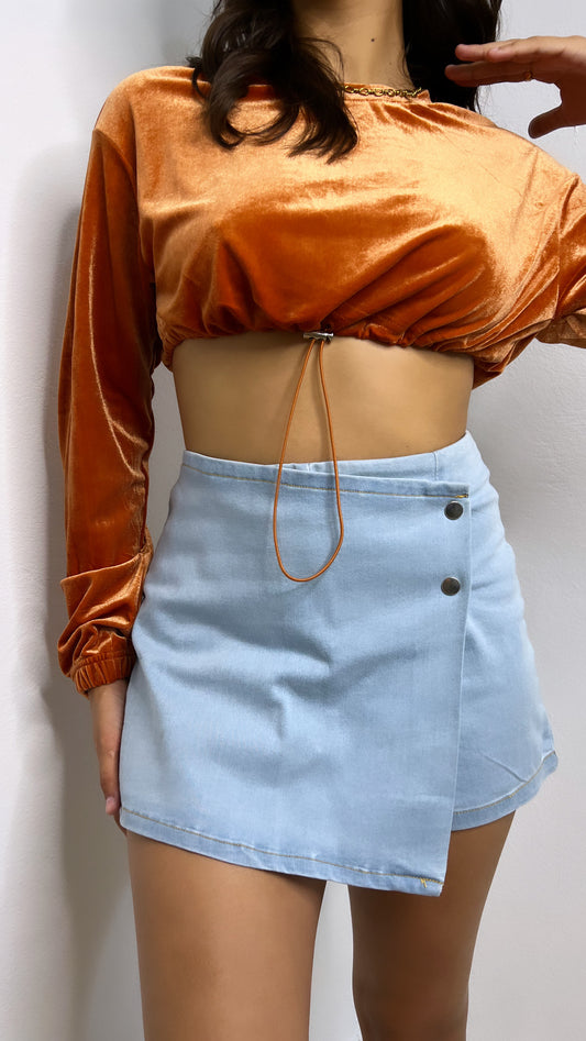 ZIRA DENIM SKORT