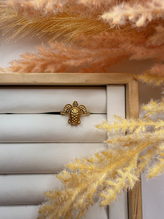 Golden Turtle Ring